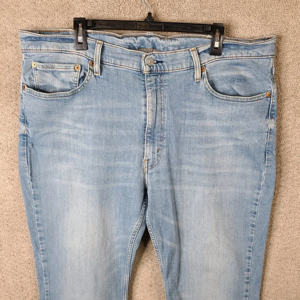 Levis 514 Jeans Mens 40x30 (40x27) Blue‎ Straight Fit Denim Cotton Light Wash